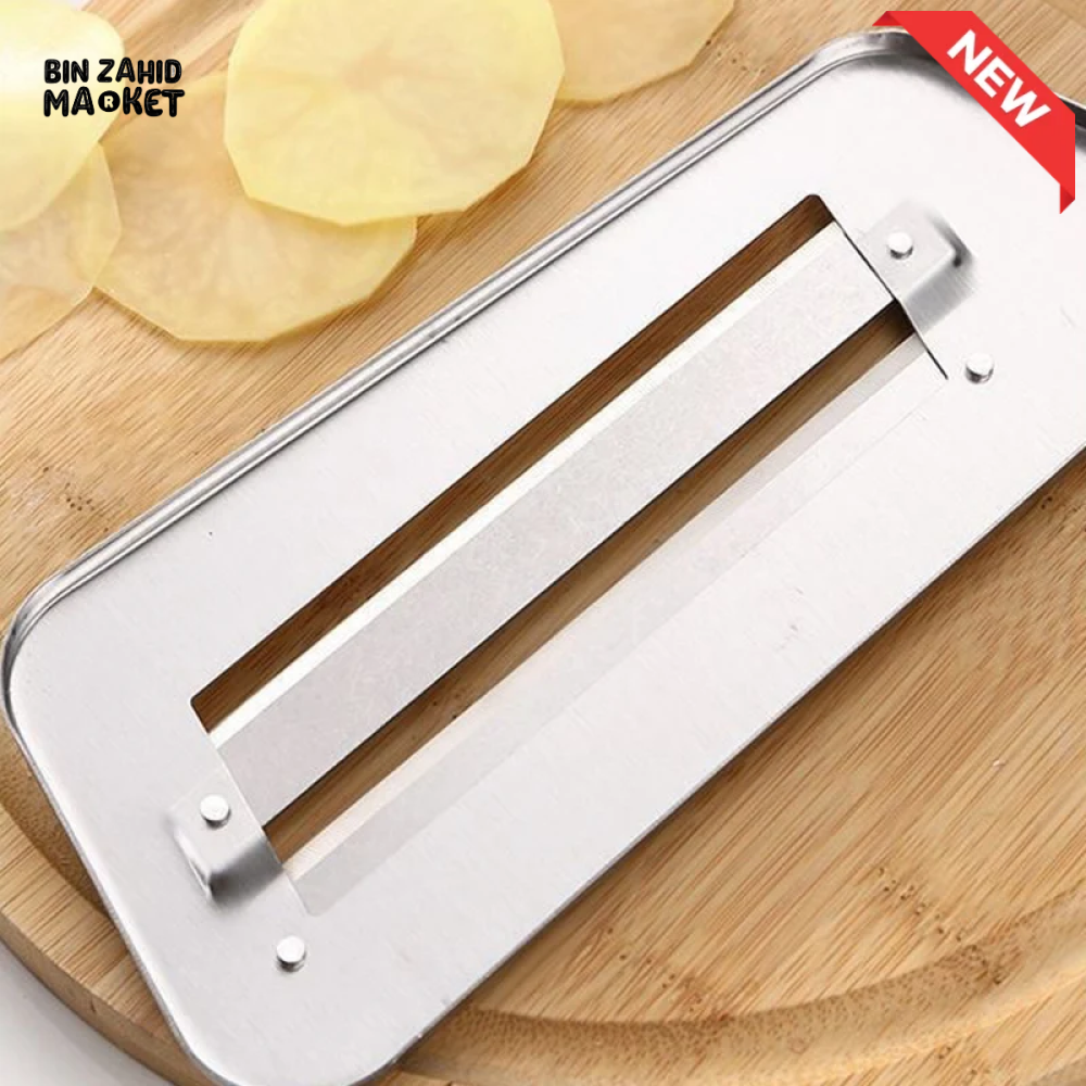 STAINLESS STEEL DOUBLE-BLADE CABBAGE & VEGETABLE SLICER WITH HANDLE - 1 PIECE