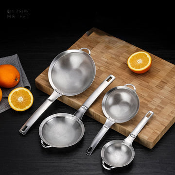 STAINLESS STEEL FINE MESH SIEVE SPOON – KITCHEN OIL & SOUP STRAINER