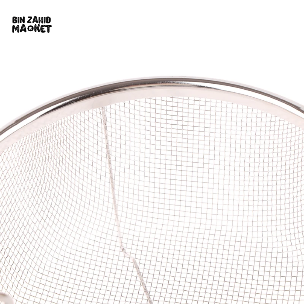 STAINLESS STEEL FRENCH FRY STRAINER BASKET – ROUND DEEP FRY MESH WITH HANDLE
