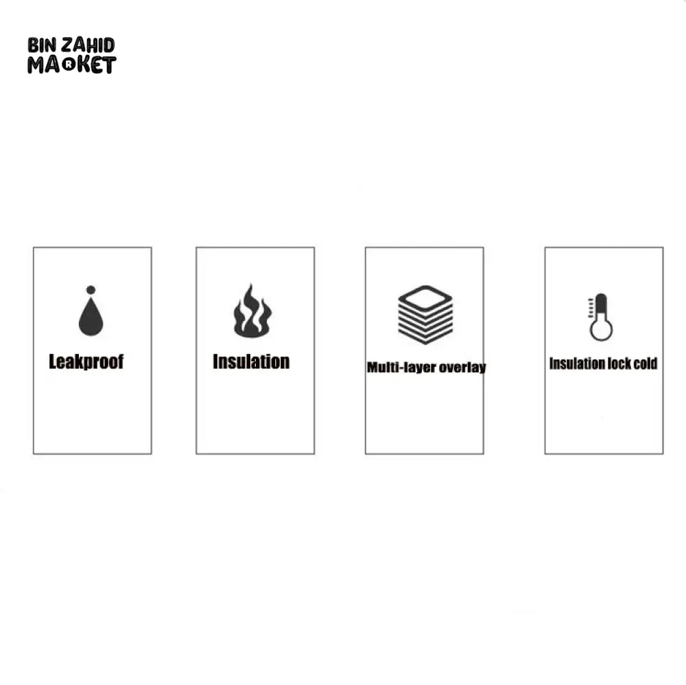 STAINLESS STEEL INSULATED LUNCHBOX – LEAKPROOF FOOD CONTAINER BENTO BOX FOR OFFICE & SCHOOL