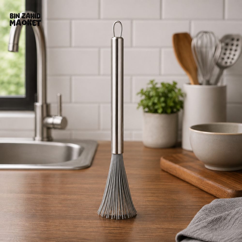 STAINLESS STEEL KITCHEN CLEANING BRUSH - Brushes Scrubbers & Sponges