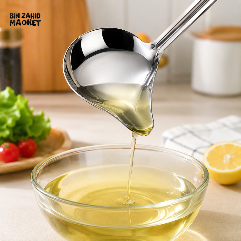STAINLESS STEEL OIL & GRAVY LADLE