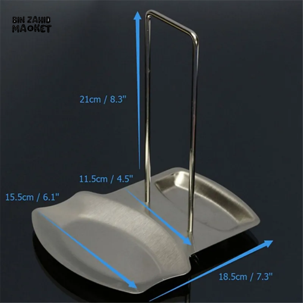 STAINLESS STEEL POT LID RACK SPOON HOLDER