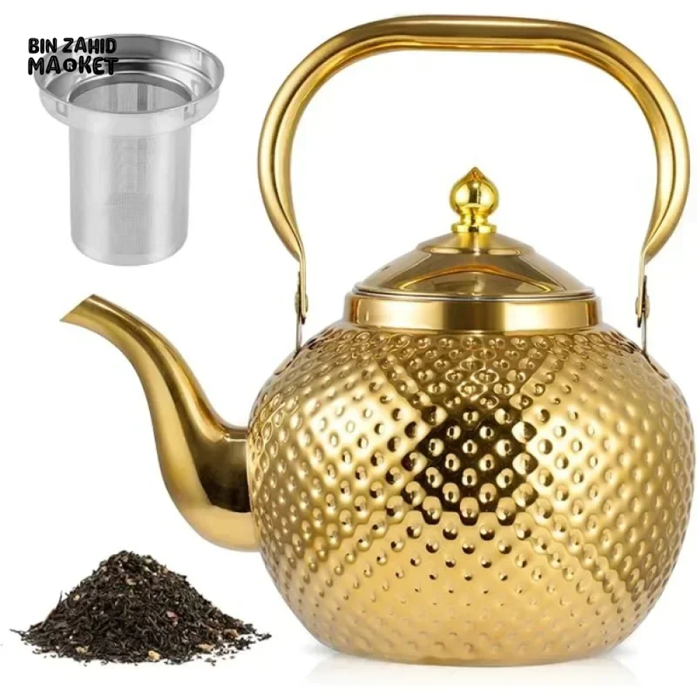 STAINLESS STEEL TEA & COFFEE POT – ELEGANT & HEAT-RESISTANT TEAPOT