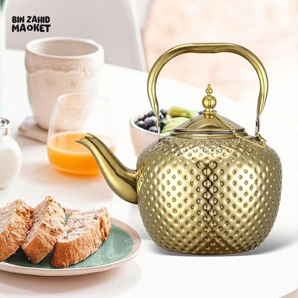 STAINLESS STEEL TEA & COFFEE POT – ELEGANT & HEAT-RESISTANT TEAPOT