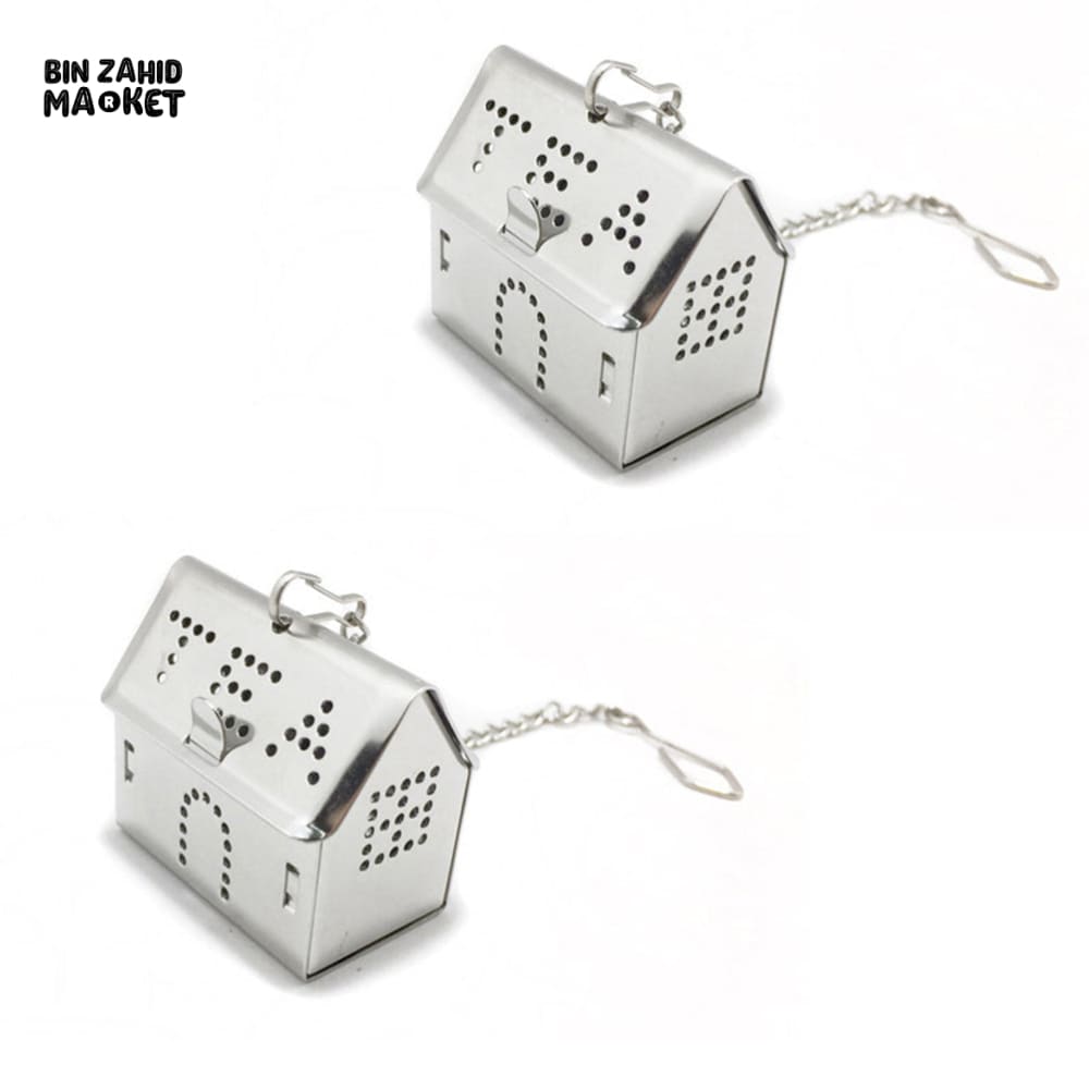 STAINLESS STEEL TEA STRAINER – HOUSE-SHAPED TEA FILTER EGG, DURABLE SILVER INFUSER FOR LOOSE LEAF TEA PERFECT FOR TEA LOVERS FRIENDS & FAMILY