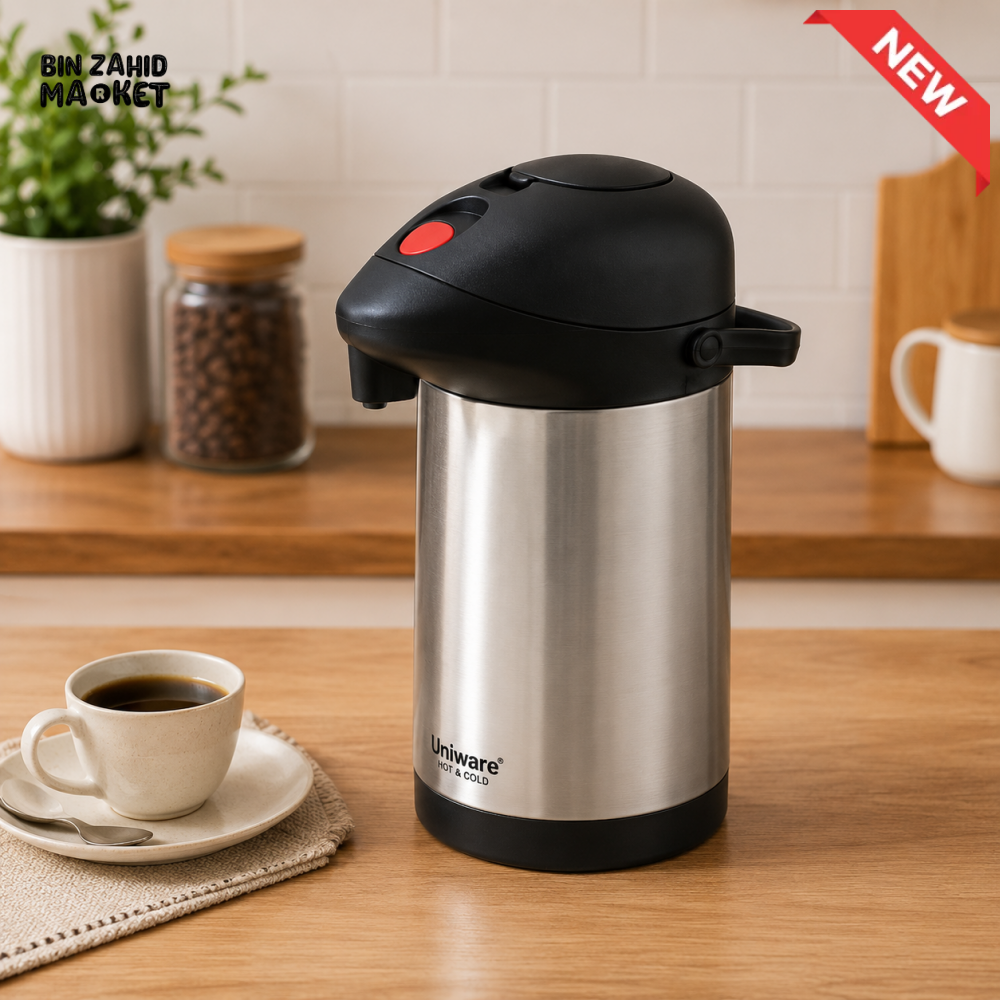 STAINLESS STEEL VACUUM INSULATED AIRPOT DISPENSER 3.0L