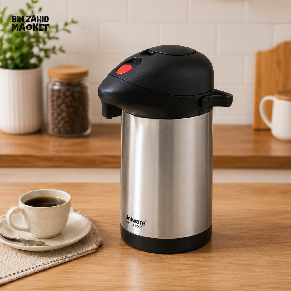 STAINLESS STEEL VACUUM INSULATED AIRPOT DISPENSER 3.0L
