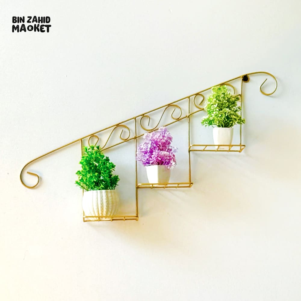 STAIRCASE FLORAL DISPLAY WALL BASKET