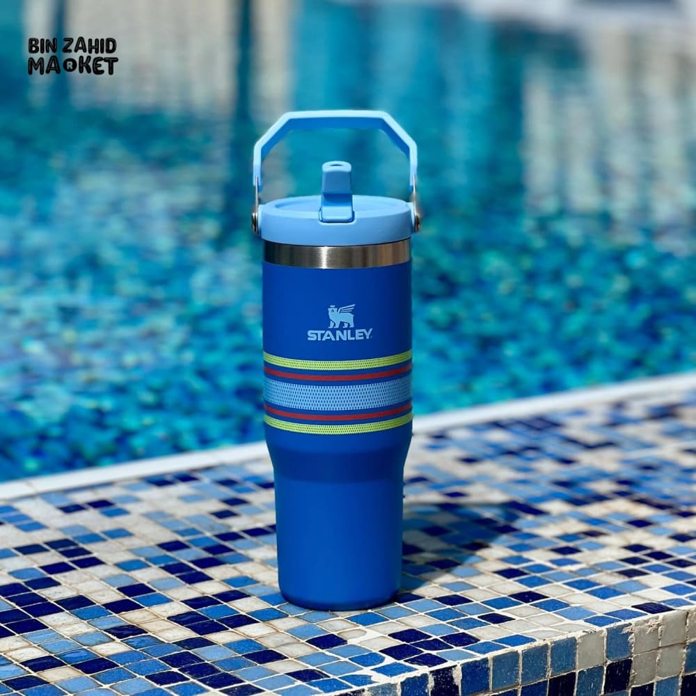 STANLEY ICEFLOW™ 30 OZ FLIP STRAW TUMBLER - AZURE MESH