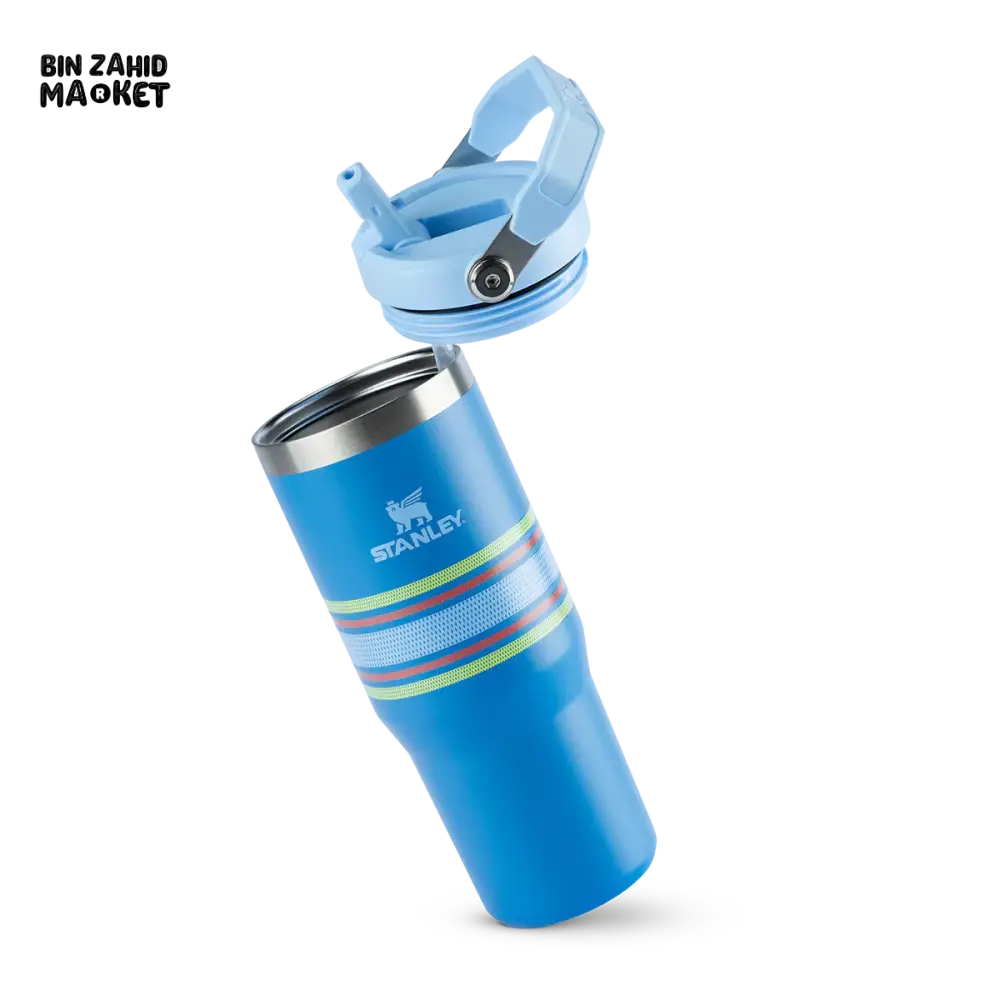 STANLEY ICEFLOW™ 30 OZ FLIP STRAW TUMBLER - AZURE MESH