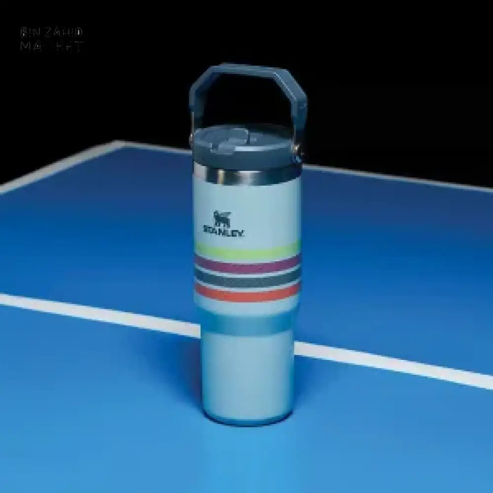 STANLEY ICEFLOW™ 30 OZ FLIP STRAW TUMBLER - SEAFOAM STRIPE