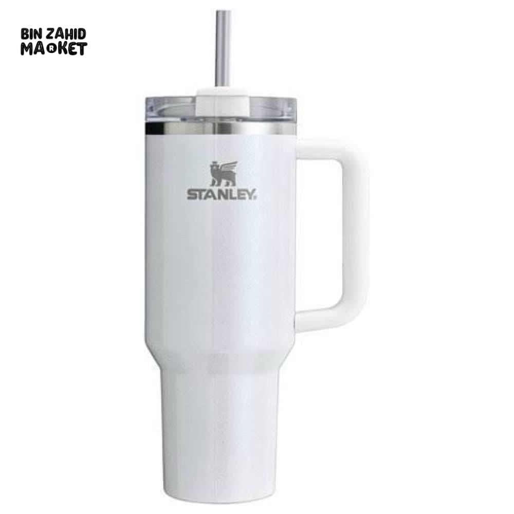 STANLEY QUENCHER H2.0 FLOWSTATE TUMBLER 40OZ - WHITE SHIMMER