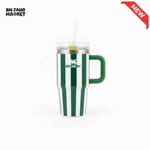 STANLEY SUMMER QUENCHER H2.0 FLOWSTATE TUMBLER 14OZ - GREEN STRIPES