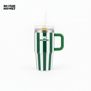 STANLEY SUMMER QUENCHER H2.0 FLOWSTATE TUMBLER 14OZ - GREEN STRIPES