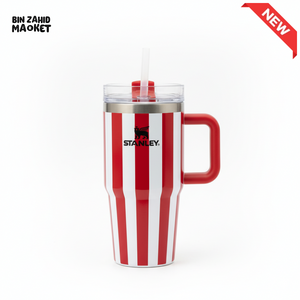 STANLEY SUMMER QUENCHER H2.0 FLOWSTATE TUMBLER 14OZ - RED STRIPES