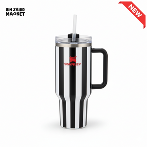 STANLEY SUMMER QUENCHER H2.0 FLOWSTATE TUMBLER 40OZ - BLACK STRIPES