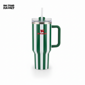 STANLEY SUMMER QUENCHER H2.0 FLOWSTATE TUMBLER 40OZ - GREEN STRIPES