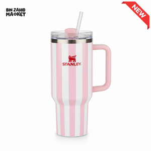 STANLEY SUMMER QUENCHER H2.0 FLOWSTATE TUMBLER 40OZ - PINK STRIPES