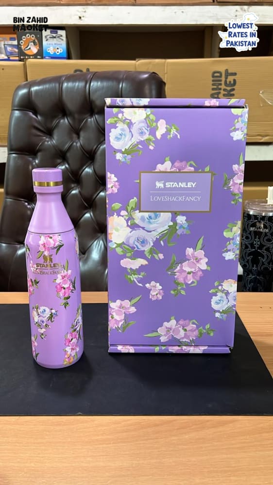STANLEY X LOVE SHACK FANCY ALL DAY SLIM BOTTLE 16OZ - HAPPY THOUGHTS
