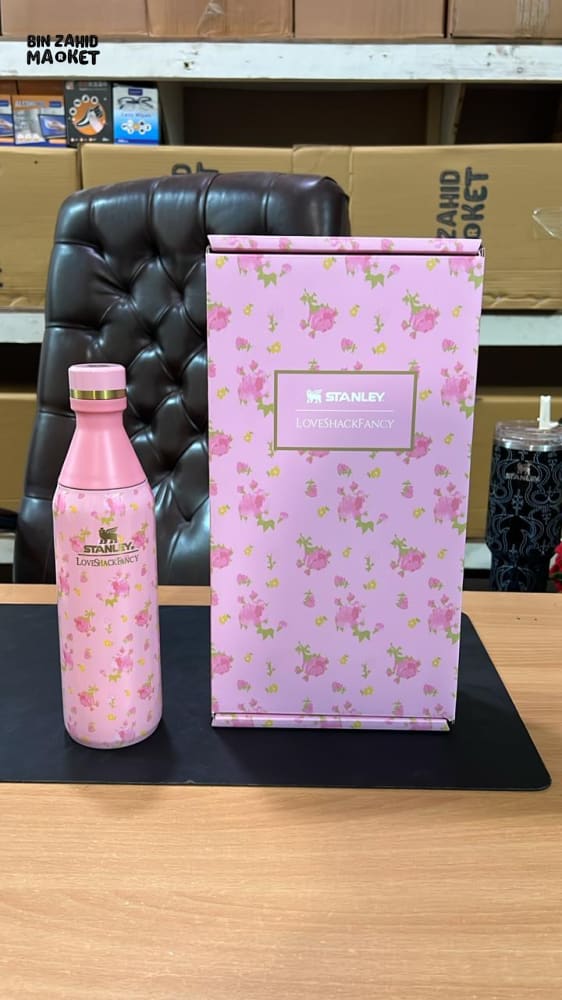 STANLEY X LOVE SHACK FANCY ALL DAY SLIM BOTTLE 16OZ - SUNSET IBIZA