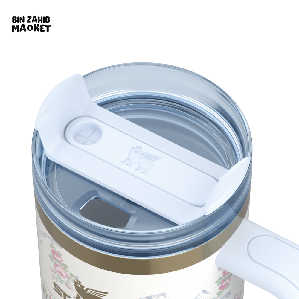 STANLEY X LOVE SHACK FANCY TUMBLER QUENCHER 20OZ - BEAUX BLUE