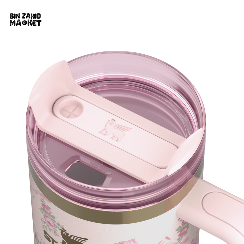 STANLEY X LOVE SHACK FANCY TUMBLER QUENCHER 20OZ - BEAUX PINK