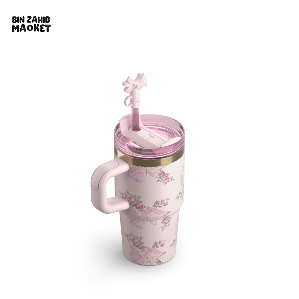 STANLEY X LOVE SHACK FANCY TUMBLER QUENCHER 20OZ - BEAUX PINK