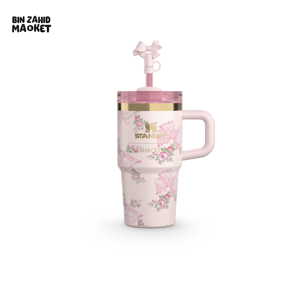 STANLEY X LOVE SHACK FANCY TUMBLER QUENCHER 20OZ - BEAUX PINK