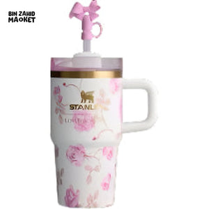 STANLEY X LOVE SHACK FANCY TUMBLER QUENCHER 20OZ - RIBBON ROSA