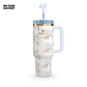 STANLEY X LOVE SHACK FANCY TUMBLER QUENCHER 40OZ - BEAUX BLUE