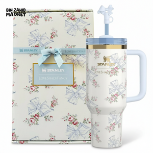 STANLEY X LOVE SHACK FANCY TUMBLER QUENCHER 40OZ - BEAUX BLUE (GIFT BOX)