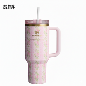 STANLEY X LOVE SHACK FANCY TUMBLER QUENCHER 40OZ - BLOOMING HEIRLOOM (KHAKI BOX)