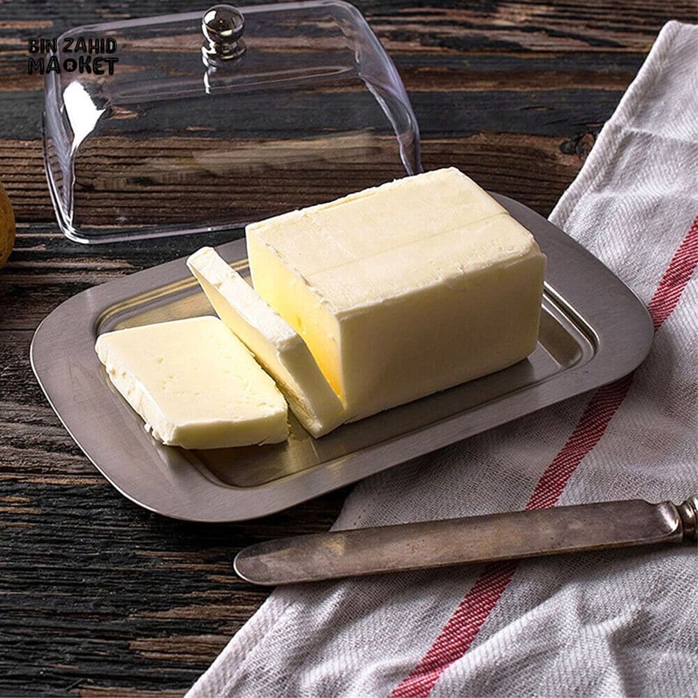 STEEL BUTTER DISH
