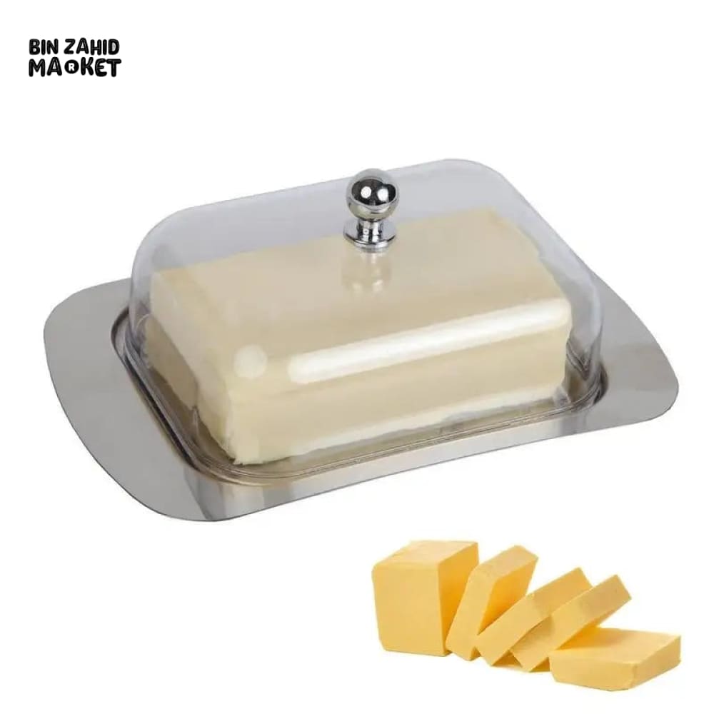 STEEL BUTTER DISH