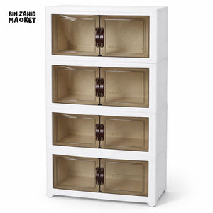 STORIUM STACKABLE STORAGE CUPBOARD - 4 LAYERS