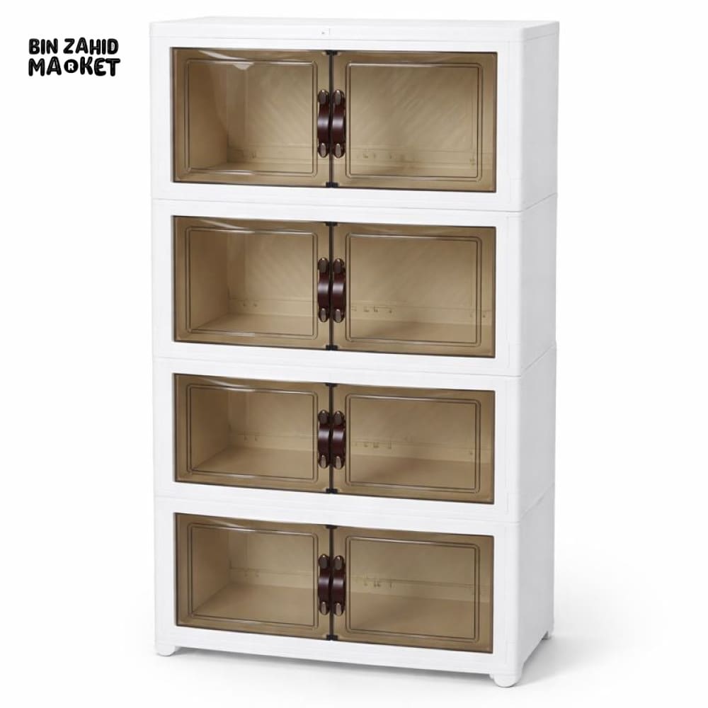 STORIUM STACKABLE STORAGE CUPBOARD - 4 LAYERS
