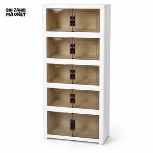 STORIUM STACKABLE STORAGE CUPBOARD - 5 LAYERS