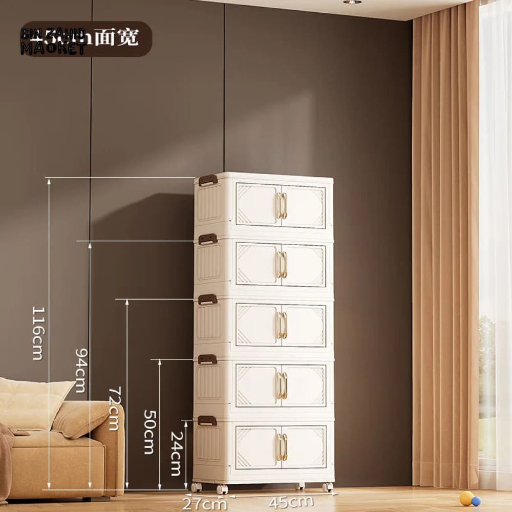 STORIUM STACKABLE STORIES MULTILAYERS WARDROBE STORAGE CABINET - SOLID