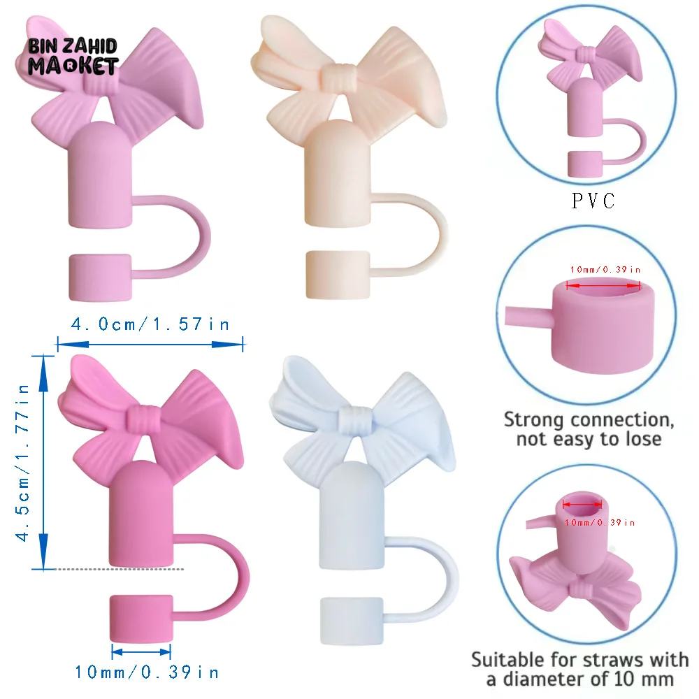 STRAW COVER FOR STANLEY - ELEGANT BOW TIE STRAW COVER CAP