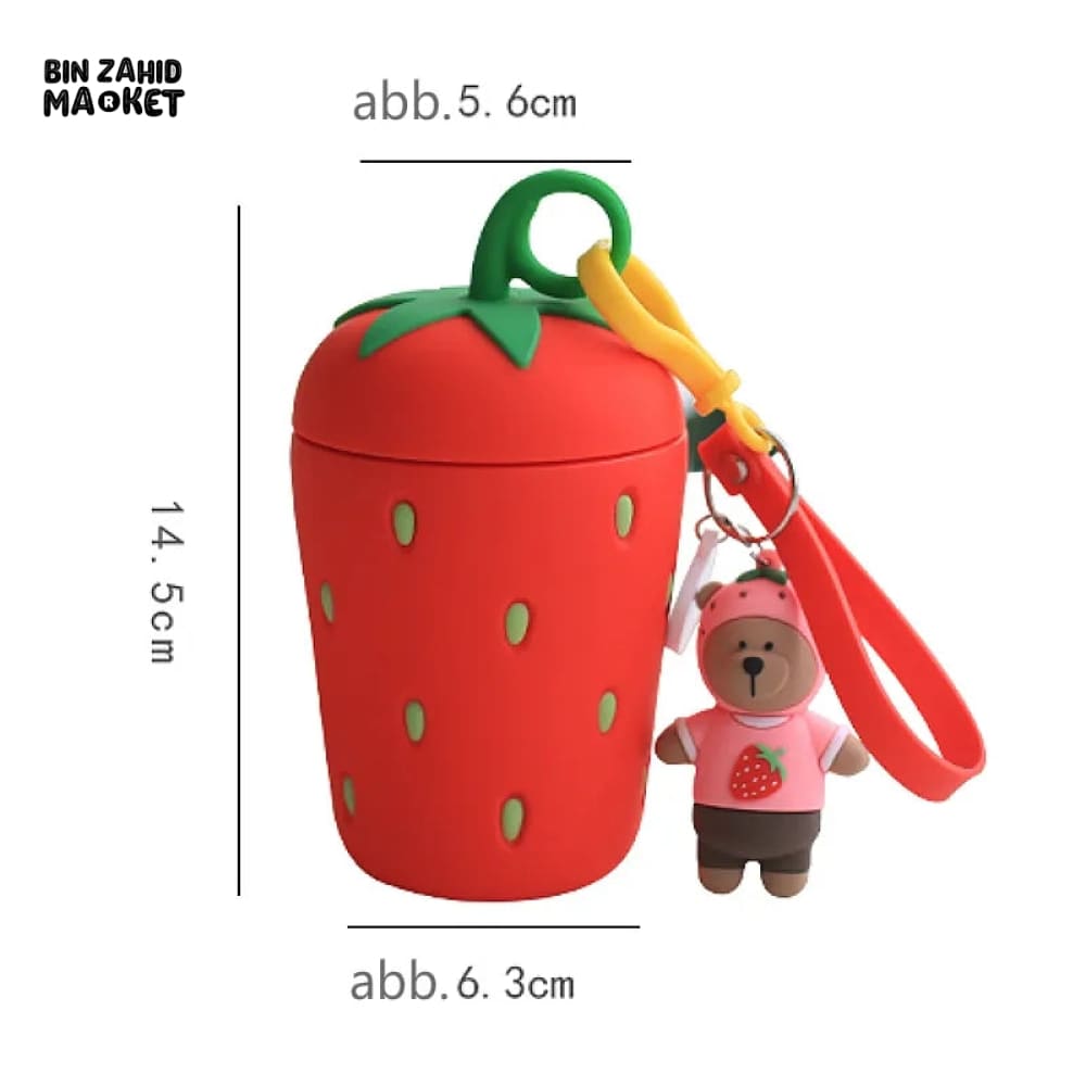 STRAWBERRY DRINKING GLASS 300ML