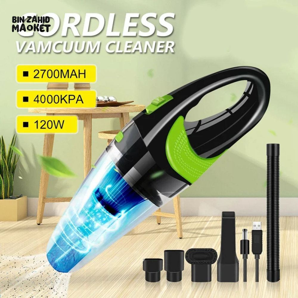STRONG POWER CAR VACUUM CLEANER 120W PORTABLE HANDHELD MINI VACUUM