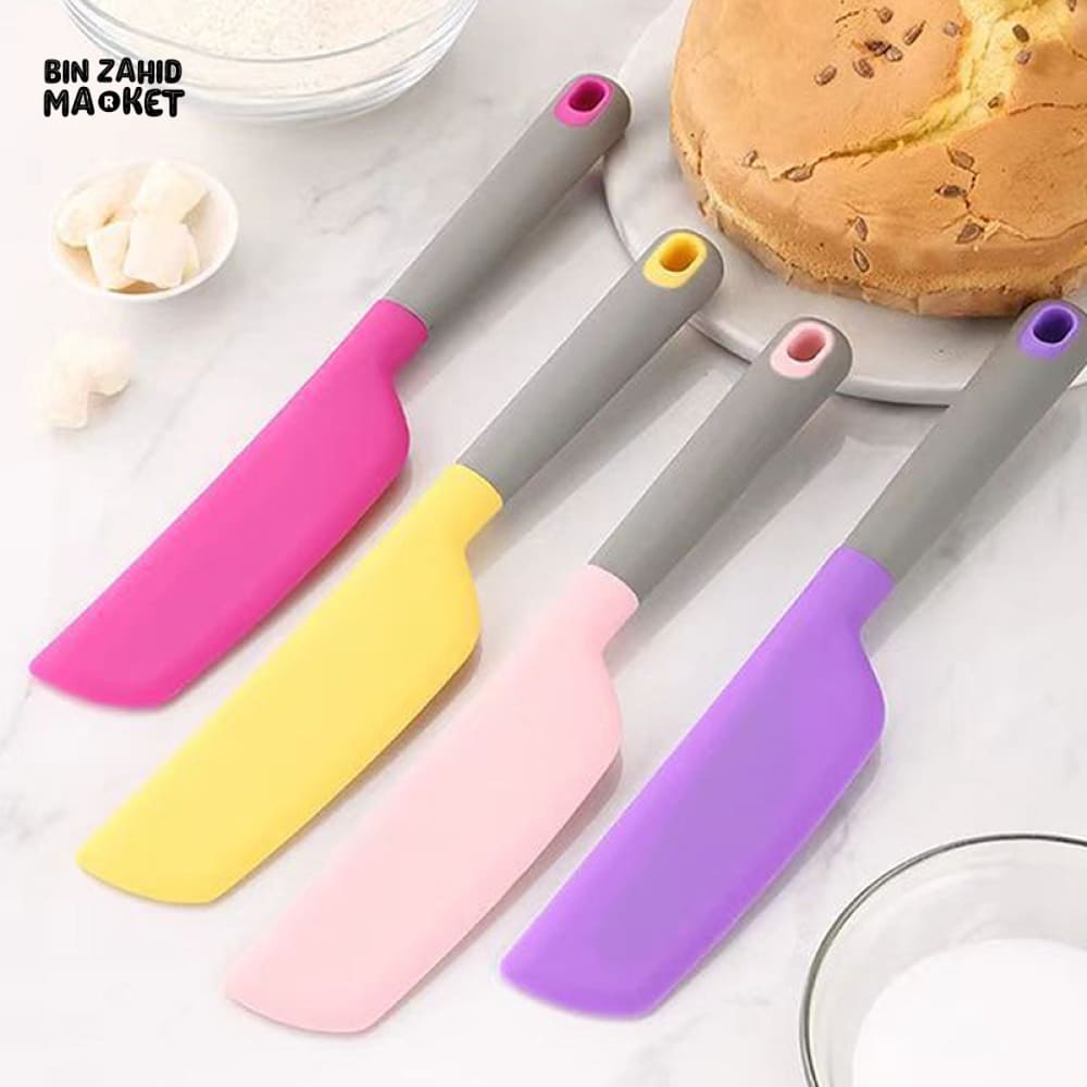 SUPERIOR QUALITY HEAT-RESISTANT SILICONE SPATULA – PREMIUM BAKING & CAKE CREAM MIXING TOOL