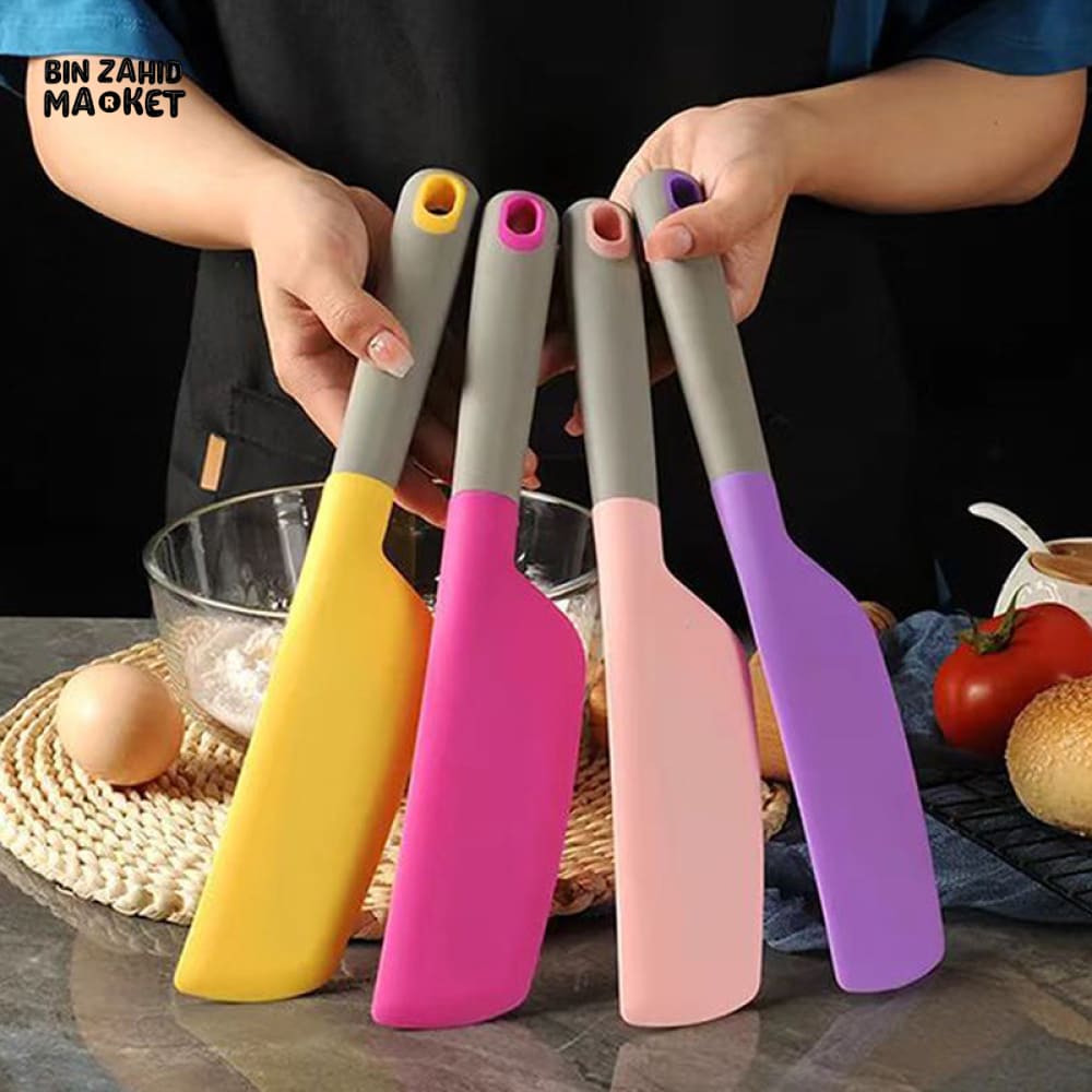 SUPERIOR QUALITY HEAT-RESISTANT SILICONE SPATULA – PREMIUM BAKING & CAKE CREAM MIXING TOOL