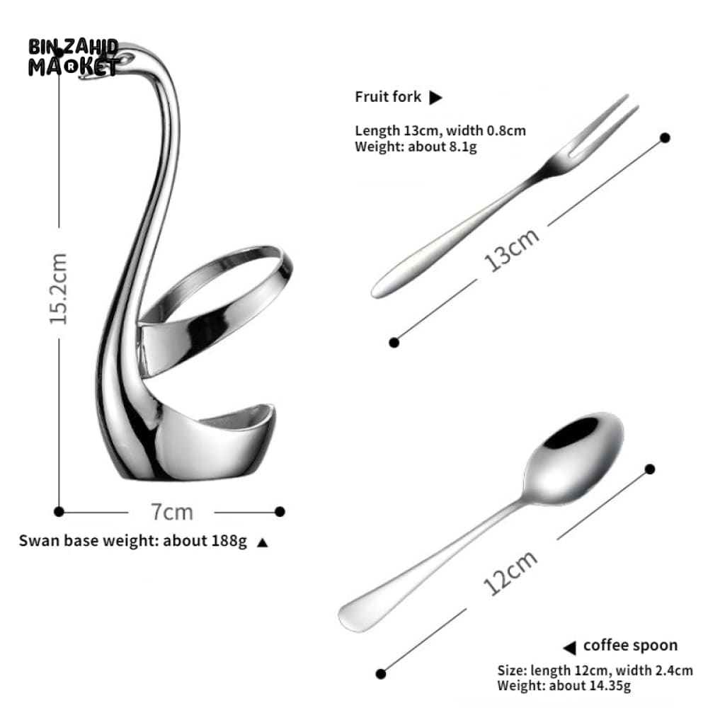 SWAN SHAPED CUTLERY HOLDER
