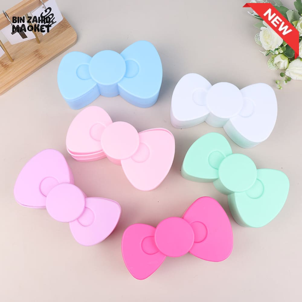 SWEET BOW JEWELRY ORGANIZER – DOUBLE LAYER PLASTIC STORAGE BOX FOR CHILDREN’S DIY & HANDMADE ACCESSORIES