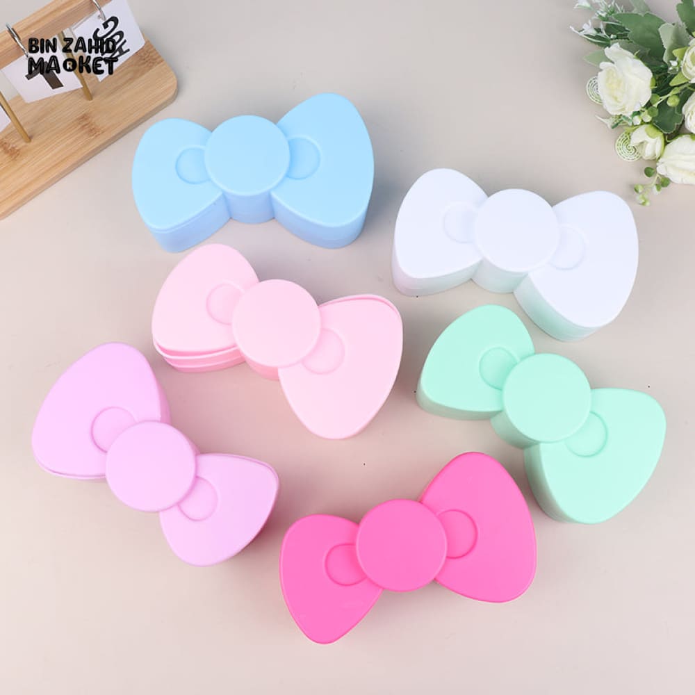 SWEET BOW JEWELRY ORGANIZER – DOUBLE LAYER PLASTIC STORAGE BOX FOR CHILDREN’S DIY & HANDMADE ACCESSORIES