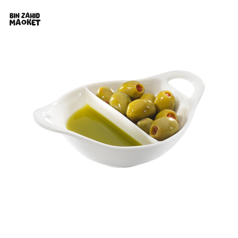 SY7457 HANDLES DIVID DIP BOWL 15.5CM