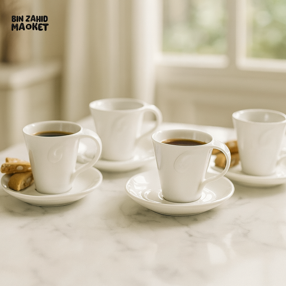 SYMPHONY ES3832 CUP & SAUCER SET – ELEGANT CERAMIC TEA SET