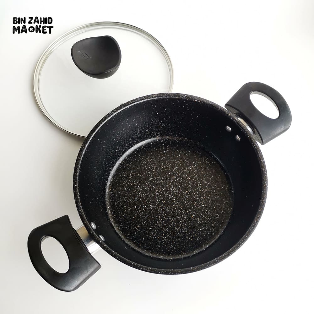 SYNMORE GRANITE COATING COOKING POT – NON-STICK DURABLE SCRATCH-RESISTANT EASY TO CLEAN KITCHEN COOKWARE